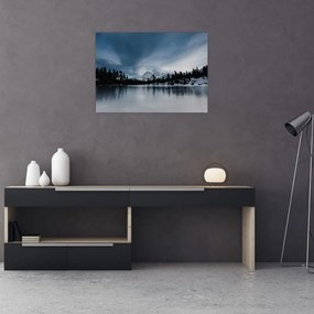 Obraz - Na zamarzniętym jeziorze (70x50 cm)