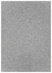 Dywan zewnętrzny Zagora Romby szary 80 cm x 150 cm
