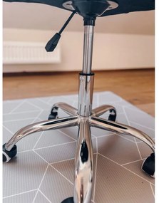 Zestaw do biura stół TAYLOR SONOMA 100x50 cm + krzesło biurowe AVOLA z ekoskory rozowy