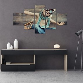 Obraz - Młody lotnik (125x70 cm)