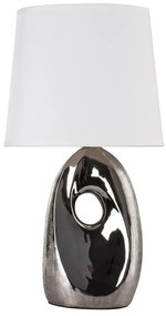 Lampa stołowa z tekstylnym kloszem (wysokość 43 cm) Hierro – Candellux Lighting