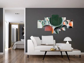 Obraz abstrakcji - bąbelki (125x70 cm)