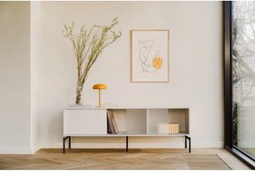 Szarobeżowa szafka pod TV 160x60x42 cm Met – noo.ma