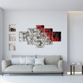 Obraz - sześciokąty 3D (125x70 cm)