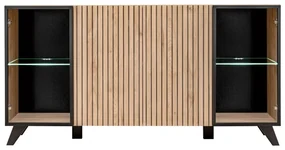 Komoda LIAM 160 LED hickory jackson ASM Meble