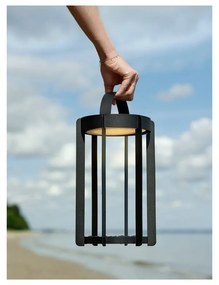 Czarny zewnętrzny lampion LED na USB (wysokość 30 cm) Firefly – Zone