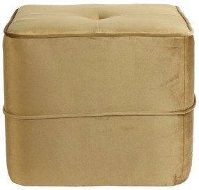 Aksamitny puf w kolorze złota Kiki – Light &amp; Living