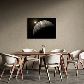 Obraz na szkle - planeta w kosmosie (70x50 cm)