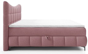 Różowe łóżko z pikowanym zagłówkiem 5 rozmiarów C3-H84