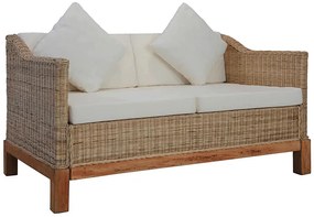 Sofa Otma 2B dwusobowa - naturalny rattan