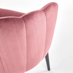 Krzesło na metalowych nogach w stylu glamour K386