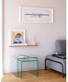 Szklane stoliki zestaw 3 szt. 50x50 cm Burano – Kave Home