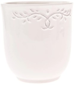 Ceramiczny doniczka Ramillete beżowa, 13 x 14 cm