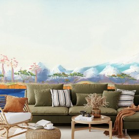 Fototapeta - Fuji, Japonia, malarstwo (196x136 cm)