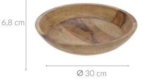 Misa drewniana, Ø 30 cm