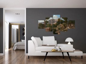 Obraz - Nicolas Poussin, Landscape with Saint John on Patmos, reprodukcje (125x70 cm)