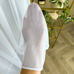 Firana gładka bambus matowa wys. 330 cm z ołowianką