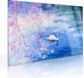 Obraz na szkle - Magiczne jezioro (70x50 cm)
