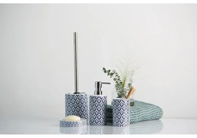 Niebieska szczotka do WC ceramiczna Lorca – Wenko