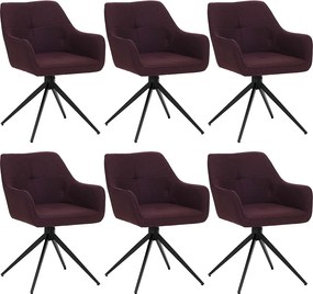 Krzesło do jadalni MCW-O47 (zestaw 6 sztuk),  bordeaux
