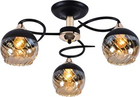 Czarno-złoty żyrandol w stylu glamour - EX755 P2-R71