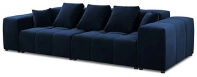 Niebieska aksamitna sofa 320 cm Rome Velvet – Cosmopolitan Design