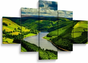 Obraz - Zielony krajobraz (125x70 cm)