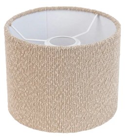 Abażur z tkaniny beżowy z tkaniny typu teddy 18/18/14 Nowoczesny