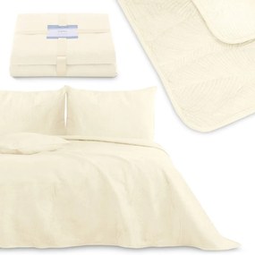 Kremowa narzuta na łóżko dwuosobowe 200x220 cm Palsha – AmeliaHome
