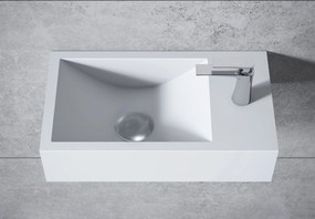 Umywalka ścienna BA18 z odlewu mineralnego