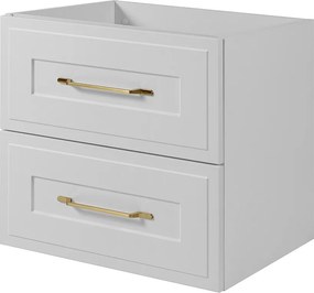 Szafka podumywalkowa w stylu klasycznym, biała, 60 x 57 x 46 cm