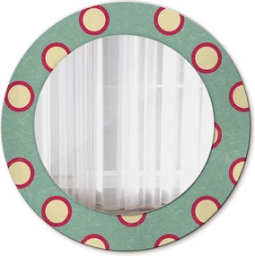 Lustro dekoracyjne okrągłe Kręgi kropki