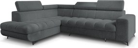 Masseno Narożnik MORIVA z funkcją spania i pojemnikiem na pościel Narozniki L, Rozkładana sofa - Szary, QUELLE 92