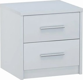 Biała szafka nocna z szufladami H2-F22