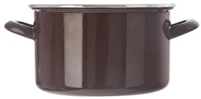 Orion Emaliowany garnek z rantem Brown, 3 l, 3 l