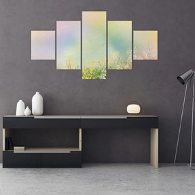 Obraz - Malowana łąka 2 (125x70 cm)