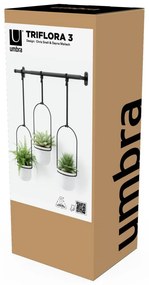 Plastikowe wiszące osłonki na doniczki na zioła zestaw 3 szt. ø 7,5 cm Triflora – Umbra