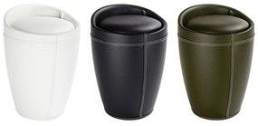 Pufa CANDY BLACK - kosz na pranie, 2 w 1, WENKO