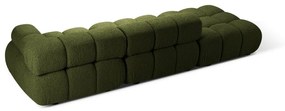 Zielona sofa modułowa z materiału bouclé 288 cm Bellis – Micadoni