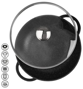 Patelnia aluminiowa WOK Orion Grande, ø 31 cm