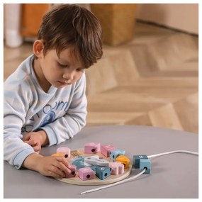 Viga polarb sorter kształtów zegar nawlekanka montessori