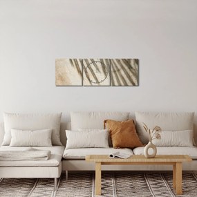 Obraz - Cienie (z zegarem) (90x30 cm)
