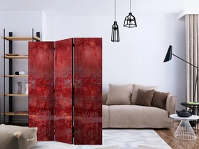 Parawan akustyczny Tła i desenie 135x172 cm 3-częściowy czerwony ARTGEIST B