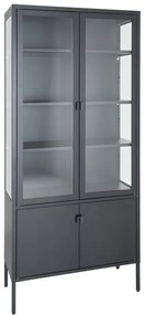 Czarna metalowa witryna 80x180 cm Brisbane – House Nordic