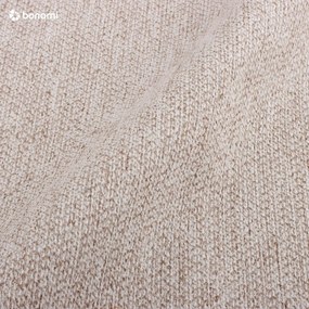 Kremowe tapicerowane łóżko dwuosobowe ze stelażem 140x200 cm Alano – MESONICA