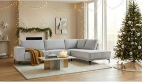 Szary narożnik (prawostronny/w kształcie litery L) Copenhagen – Scandic