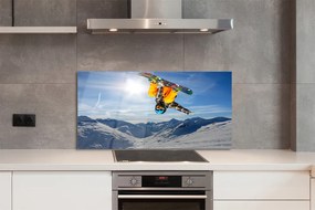 Panel nad Blat Kuchenny Człowiek z Deską w Górach