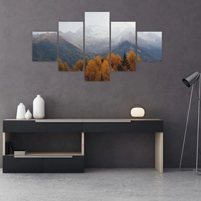 Obraz - Widok na grzbiety górskie (125x70 cm)