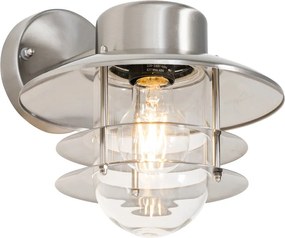 Lampa ścienna industrialna stal IP44 - Shell