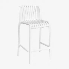 Zestaw 4 Składanych Stołków Ogrodowych Wendell Z Polipropylenu Gardenia Biel & ↑65 Cm - Sklum